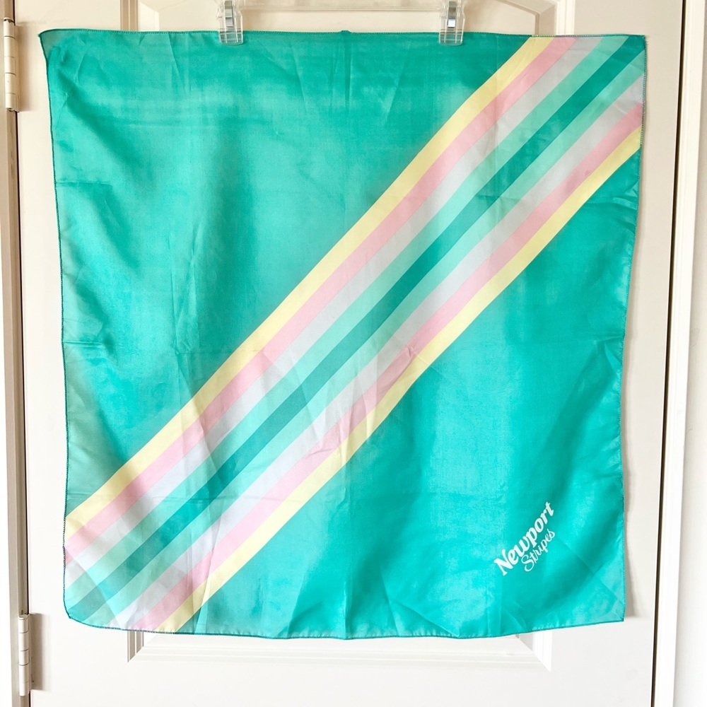 Vintage 80s Newport Stripes Scarf